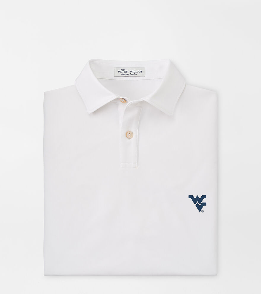 West Virginia Youth Solid Performance Jersey Polo image number 1
