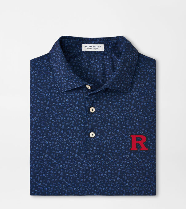 Rutgers Batter Up Performance Jersey Polo