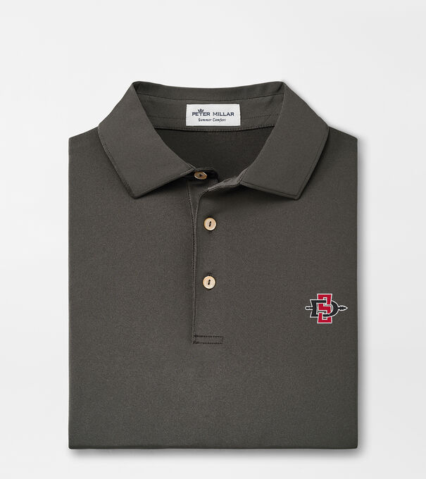 San Diego State Solid Performance Jersey Polo