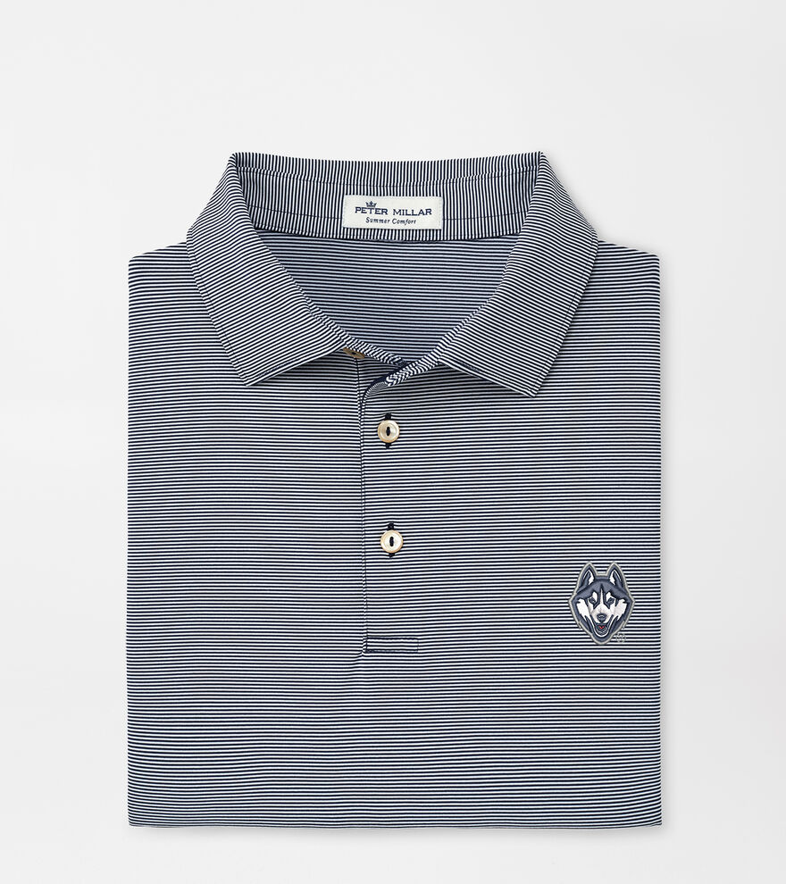 UConn Huskies Jubilee Stripe Performance Polo Men's Collegiate