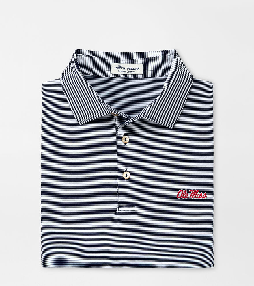 Ole Miss Jubilee Stripe Performance Polo image number 1