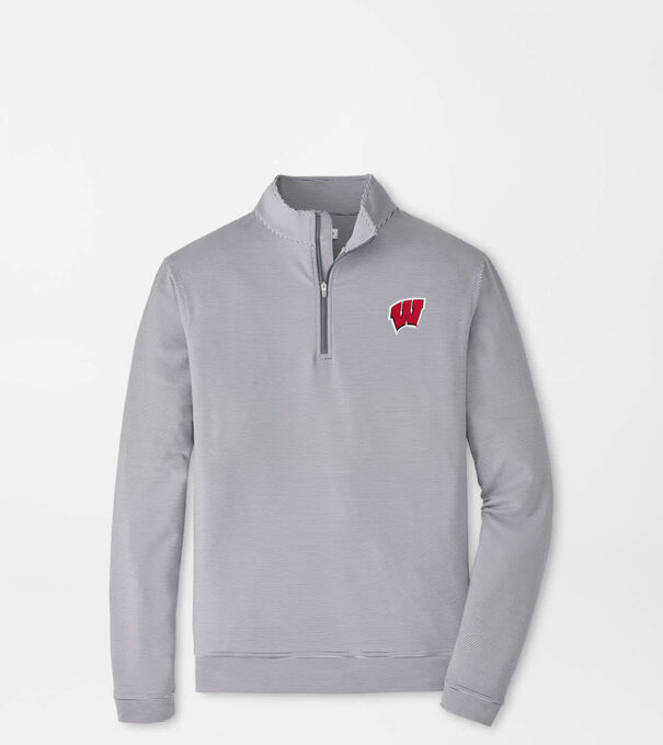 Wisconsin Perth Sugar Stripe Performance Quarter-Zip