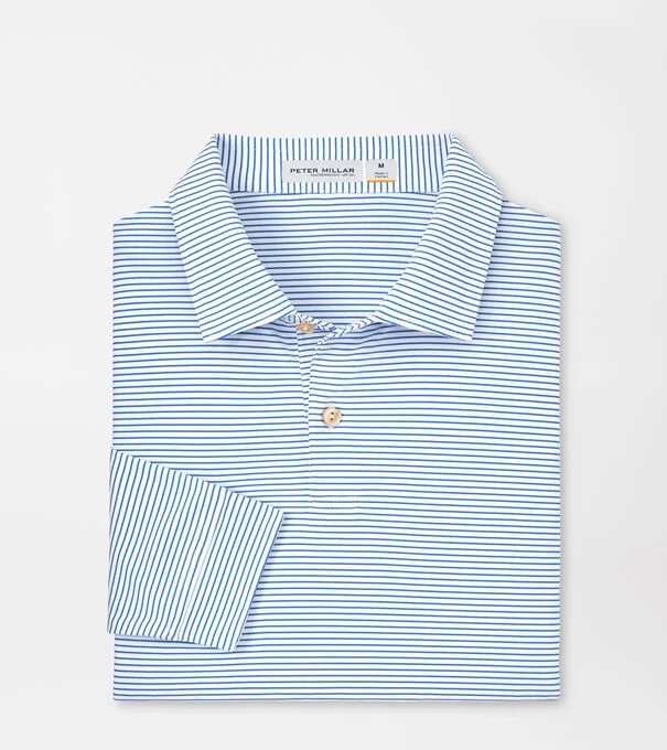 Featherweight Long Sleeve Stripe Polo