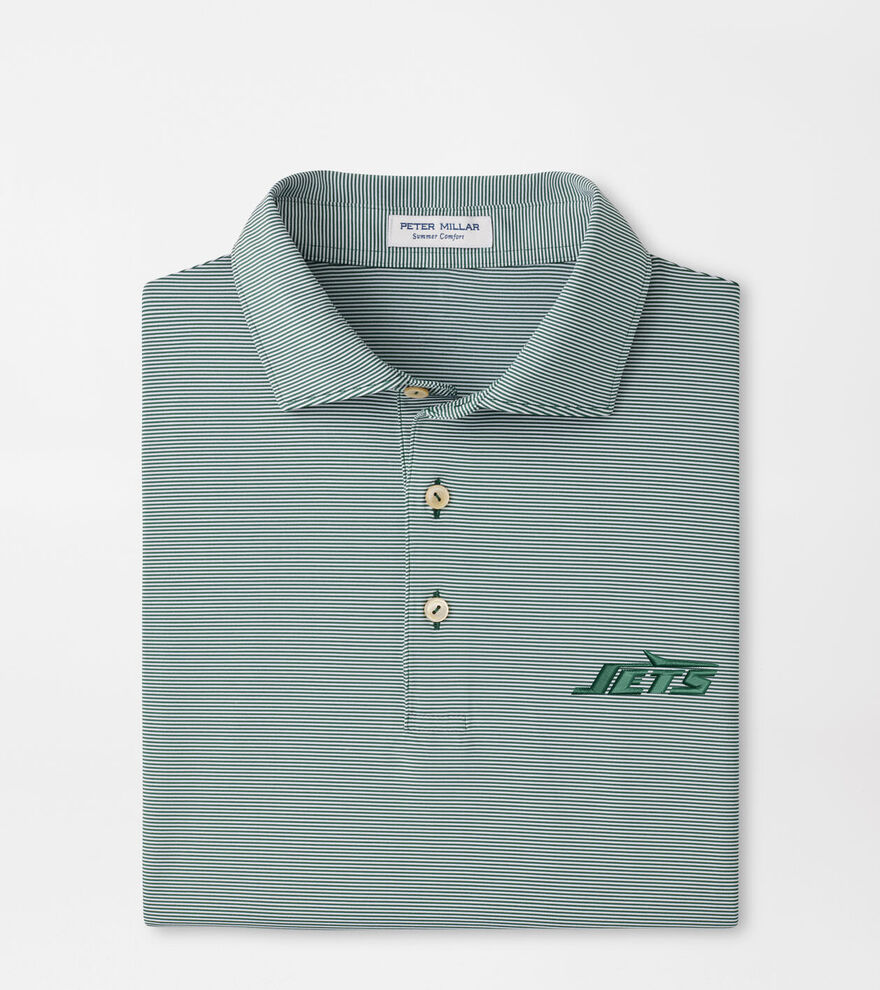 New York Jets Jubilee Stripe Performance Polo image number 1