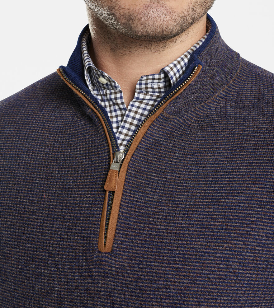 Wool-Cashmere Quarter-Zip Sweater image number 5