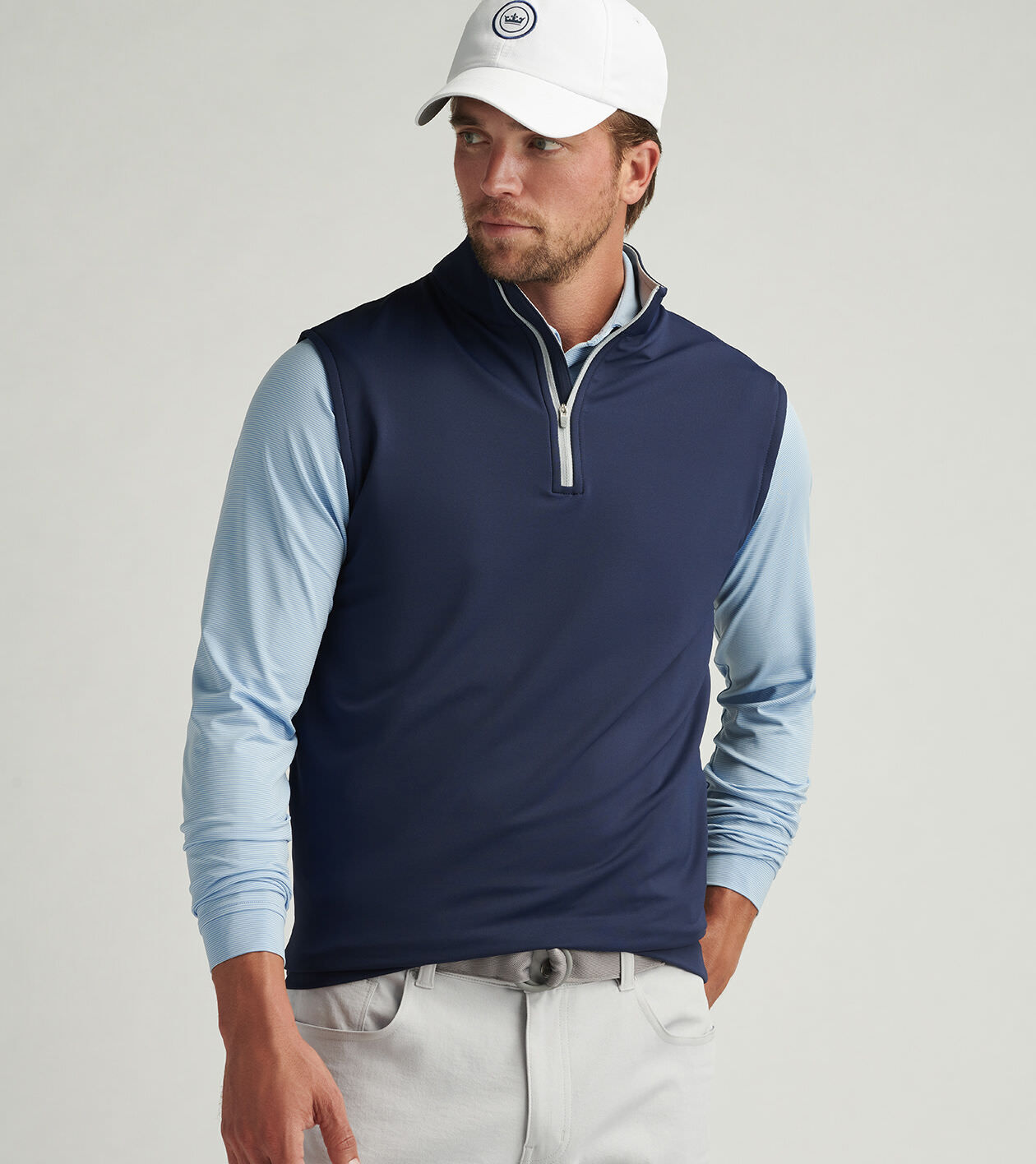 Galway Stretch Loop Terry Quarter-Zip Vest | Men's Vests Galway Stretch Loop Terry Quarter-Zip Vest | Men's Vests