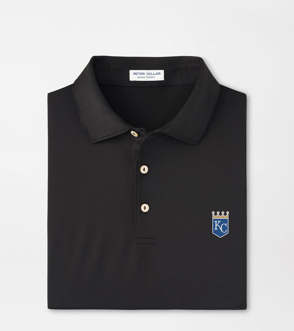 Cooperstown Kansas City Royals Solid Performance Jersey Polo