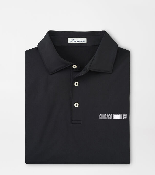University of Chicago Booth Solid Performance Jersey Polo (Sean Self Collar)