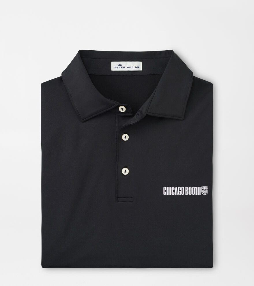 University of Chicago Booth Solid Performance Jersey Polo (Sean Self Collar) image number 1