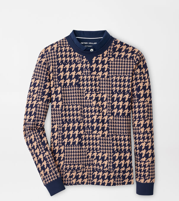 Birdie Houndstooth Print Sport Sweatshirt