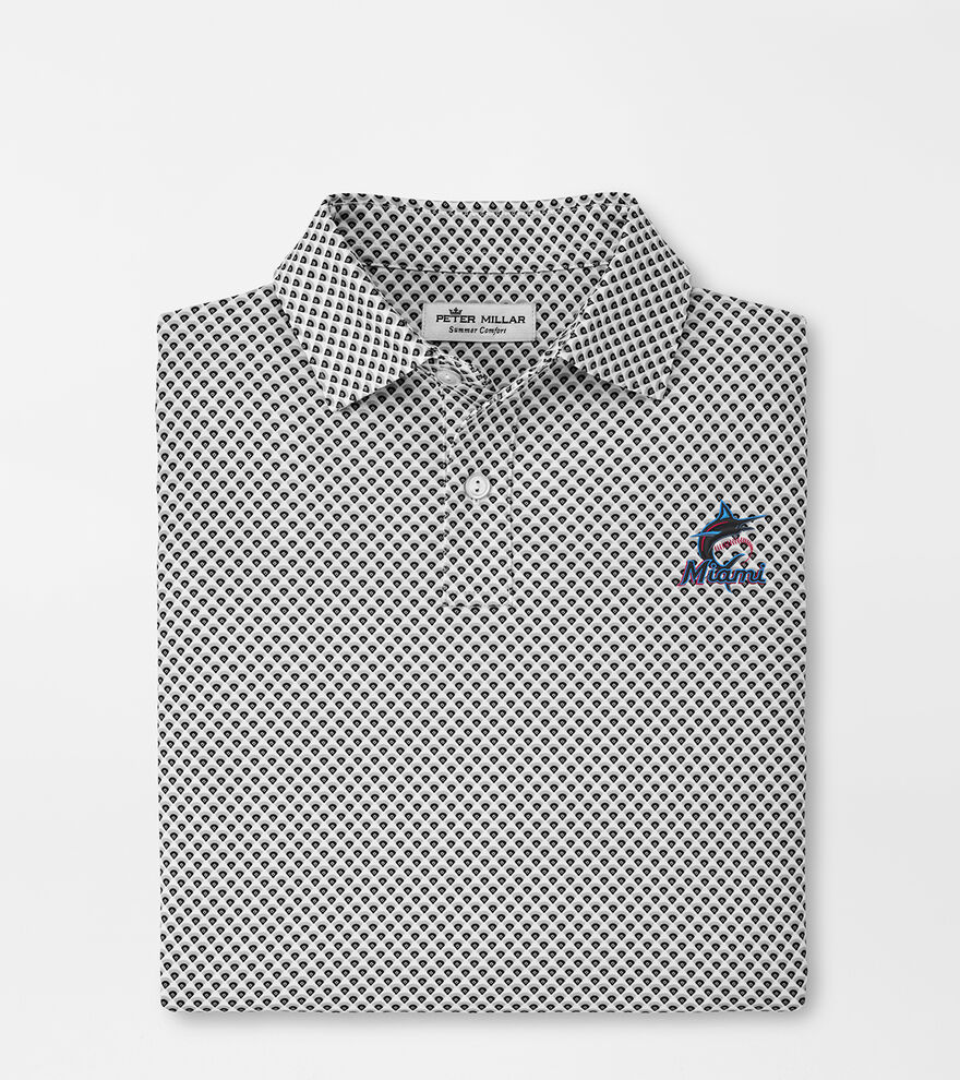 Miami Marlins Youth Performance Jersey Polo image number 1