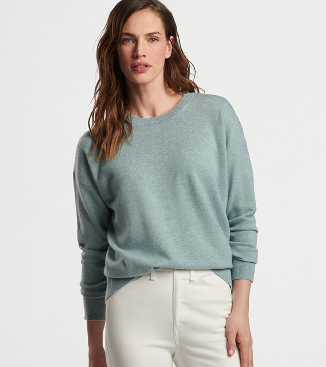 Artisan Crafted Cashmere Crewneck Sweater Women s Tops Peter Millar
