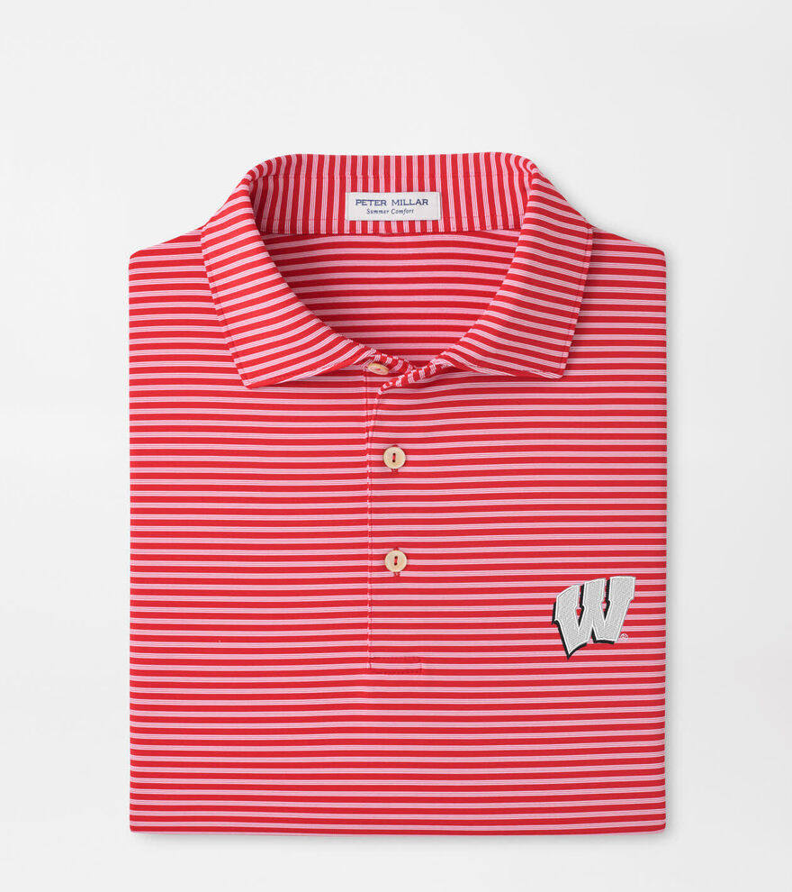 Wisconsin Tiebreaker Performance Jersey Stripe Polo