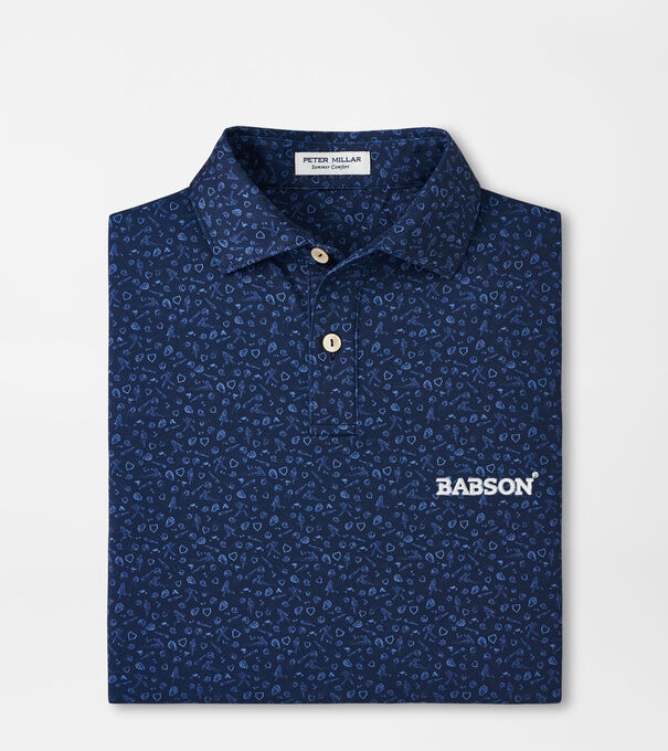 Babson Batter Up Youth Performance Jersey Polo