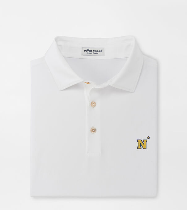 Naval Academy Solid Performance Jersey Polo (Sean Self Collar)