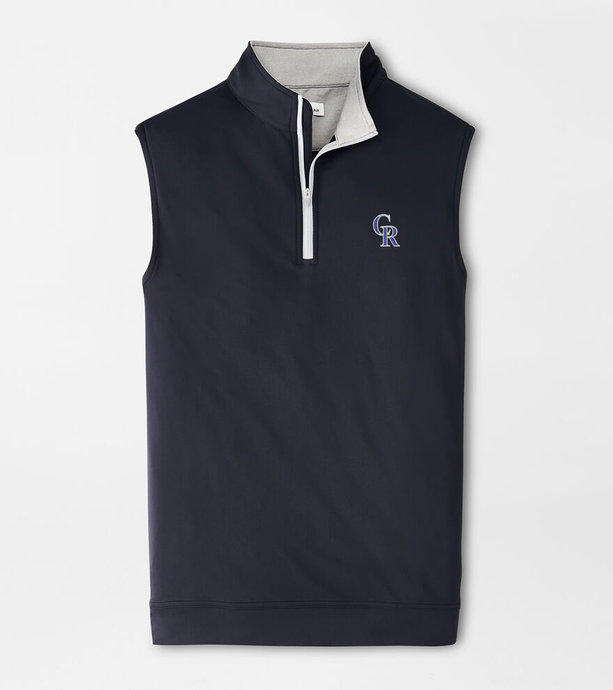 Colorado Rockies Galway Performance Quarter-Zip Vest image number 1