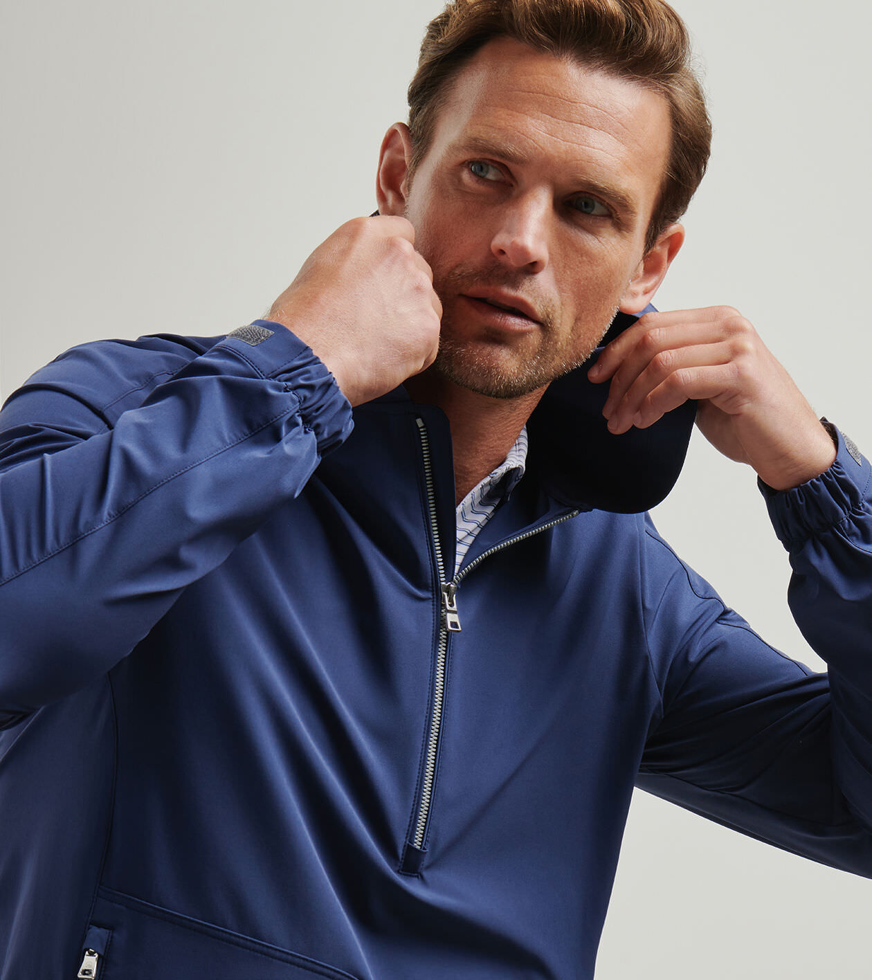 Quest Half-Zip Hoodie | Men's Hoodies | Peter Millar