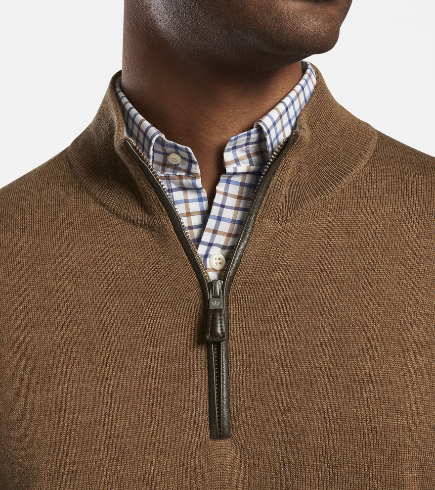 Crown Soft Nappa Trim Quarter-Zip - Alternate Image 4