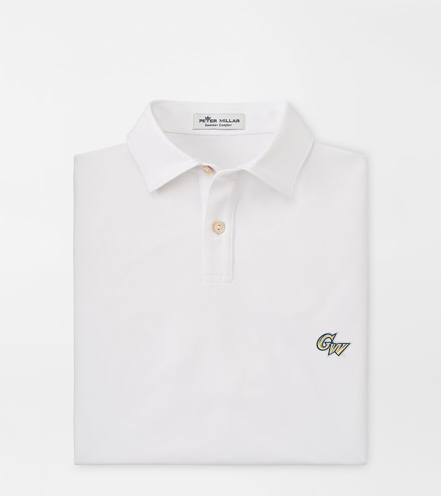 George Washington University Youth Solid Performance Jersey Polo image number 1