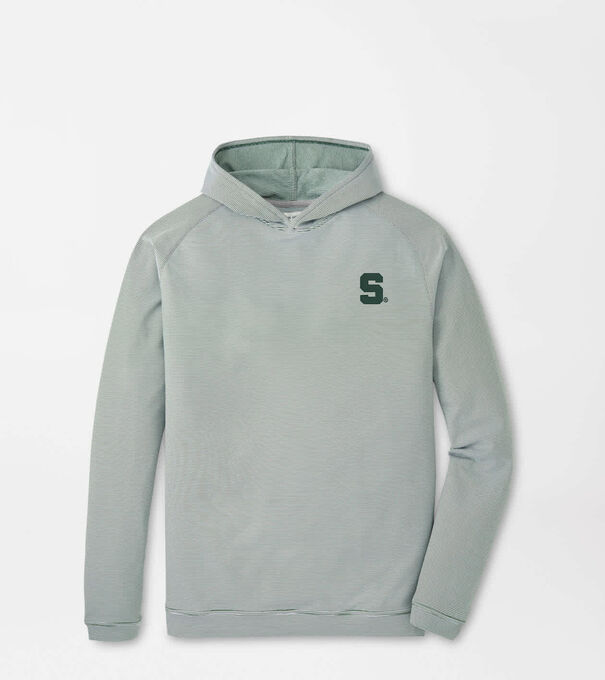 Michigan State Pine Sugar Stripe Performance Hoodie