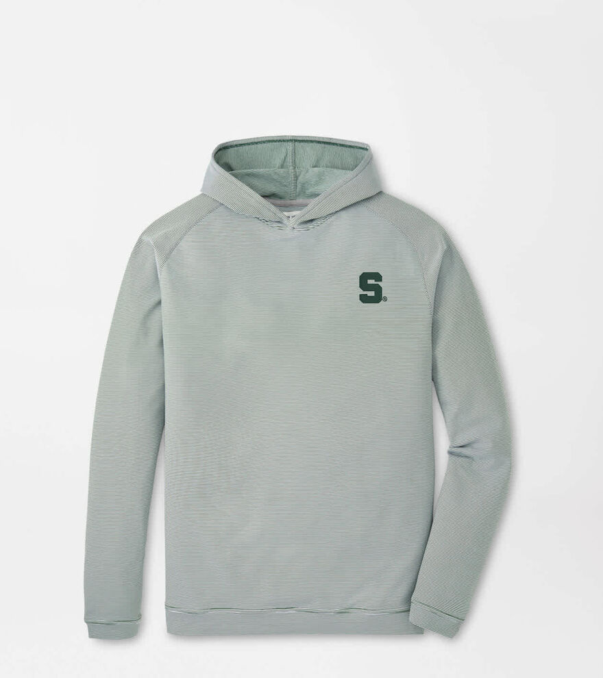 Michigan State Pine Sugar Stripe Performance Hoodie