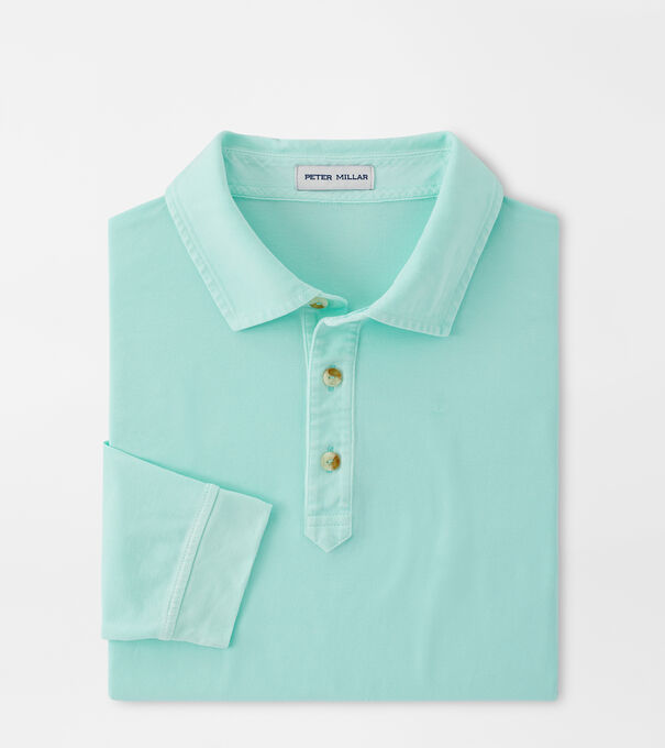 Lava Wash Jersey Long-Sleeve Polo
