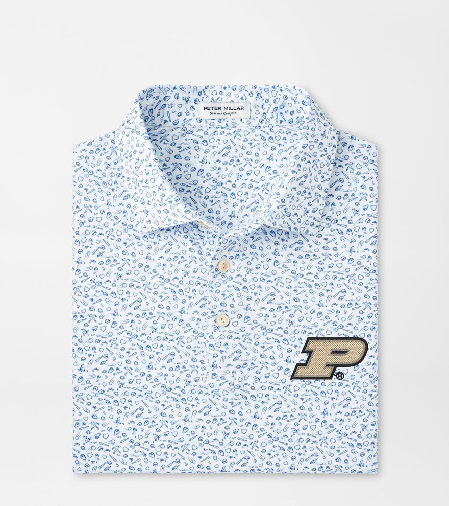 Purdue Batter Up Performance Jersey Polo image number 1