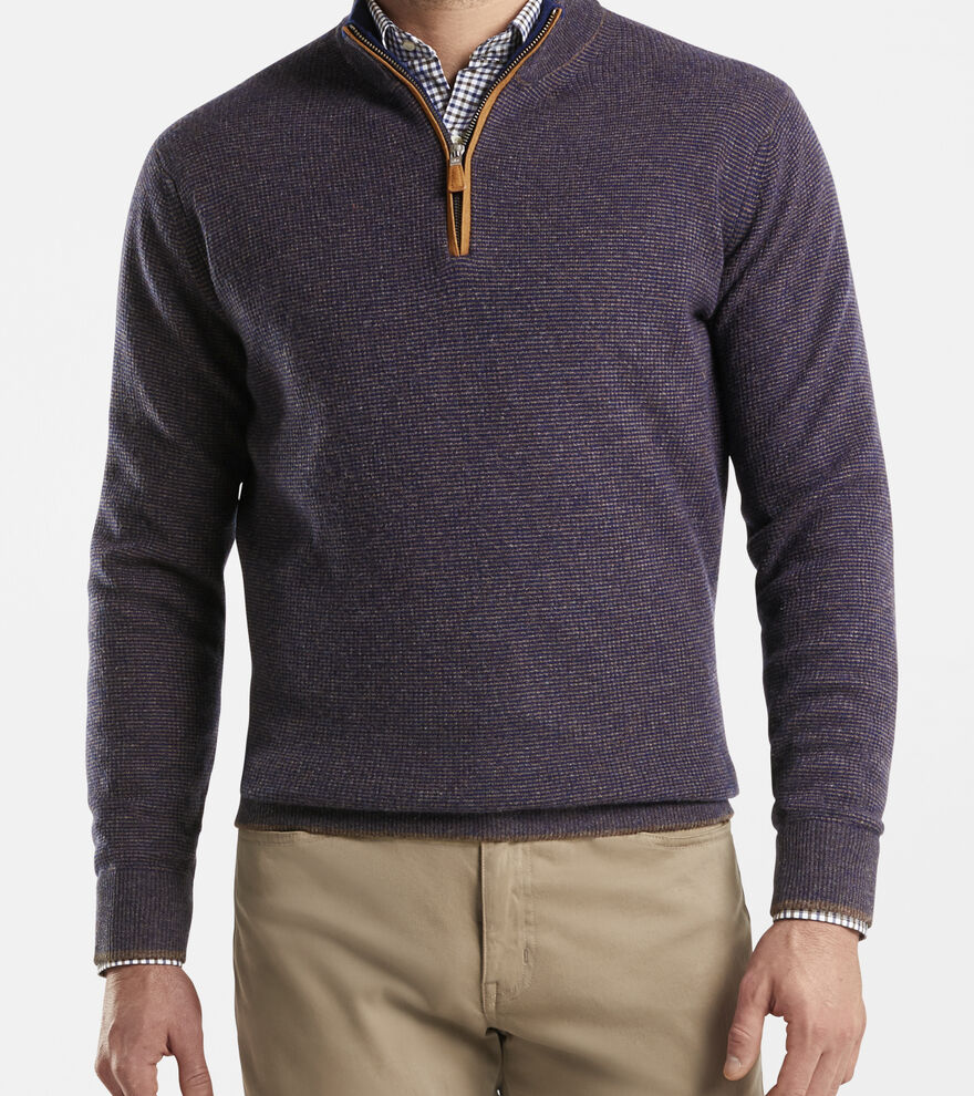Wool-Cashmere Quarter-Zip Sweater image number 2