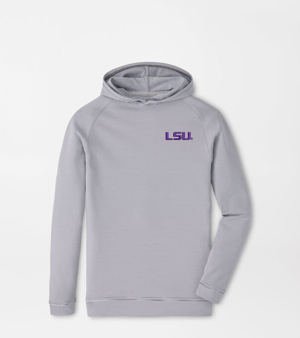 LSU Pine Youth Sugar Stripe Performance Hoodie