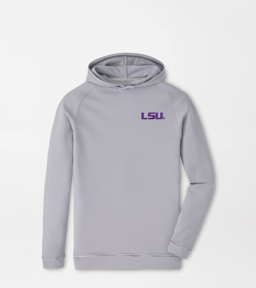 LSU Pine Youth Sugar Stripe Performance Hoodie image number 1