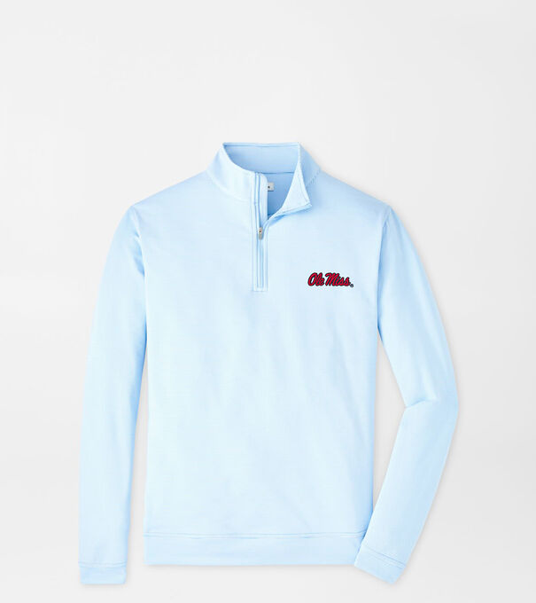 Ole Miss Perth Sugar Stripe Performance Quarter-Zip