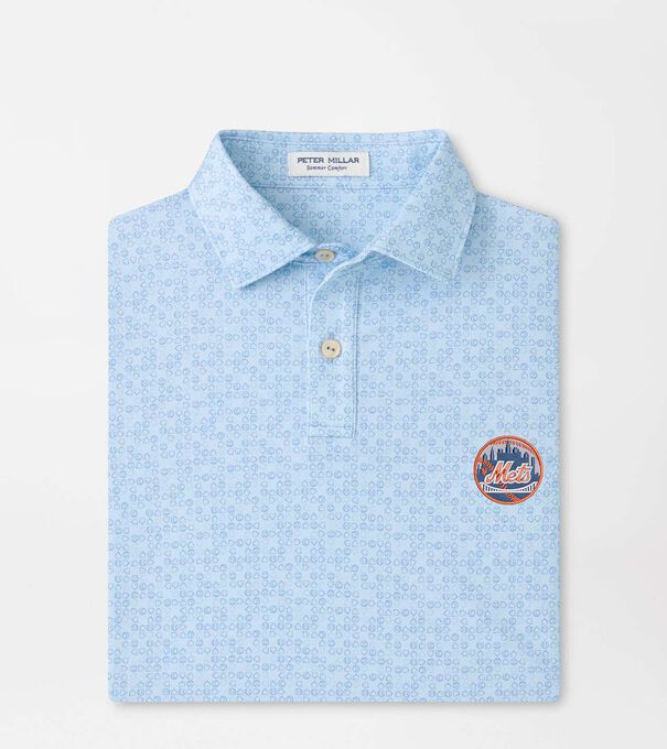Cooperstown New York Mets Bases Loaded Youth Performance Jersey Polo