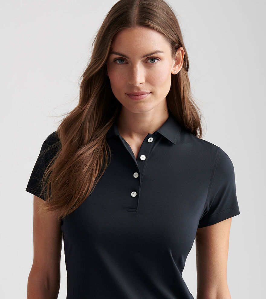 Women's Short Sleeve Button Polo image number 5