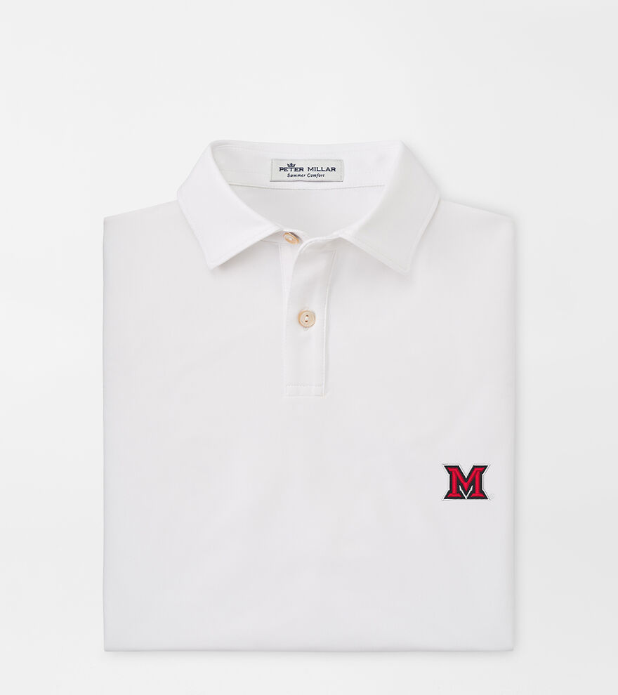 Miami of Ohio Youth Solid Performance Jersey Polo image number 1
