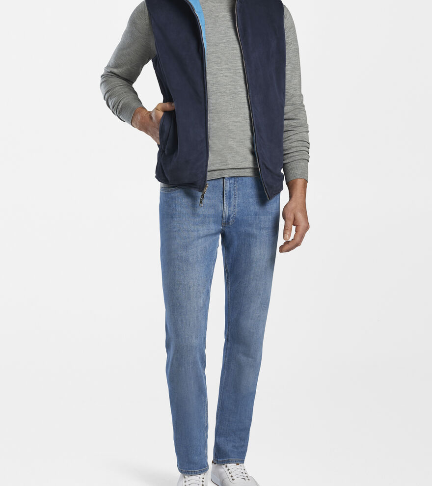 Chateau Sky Reversible Suede Vest image number 2