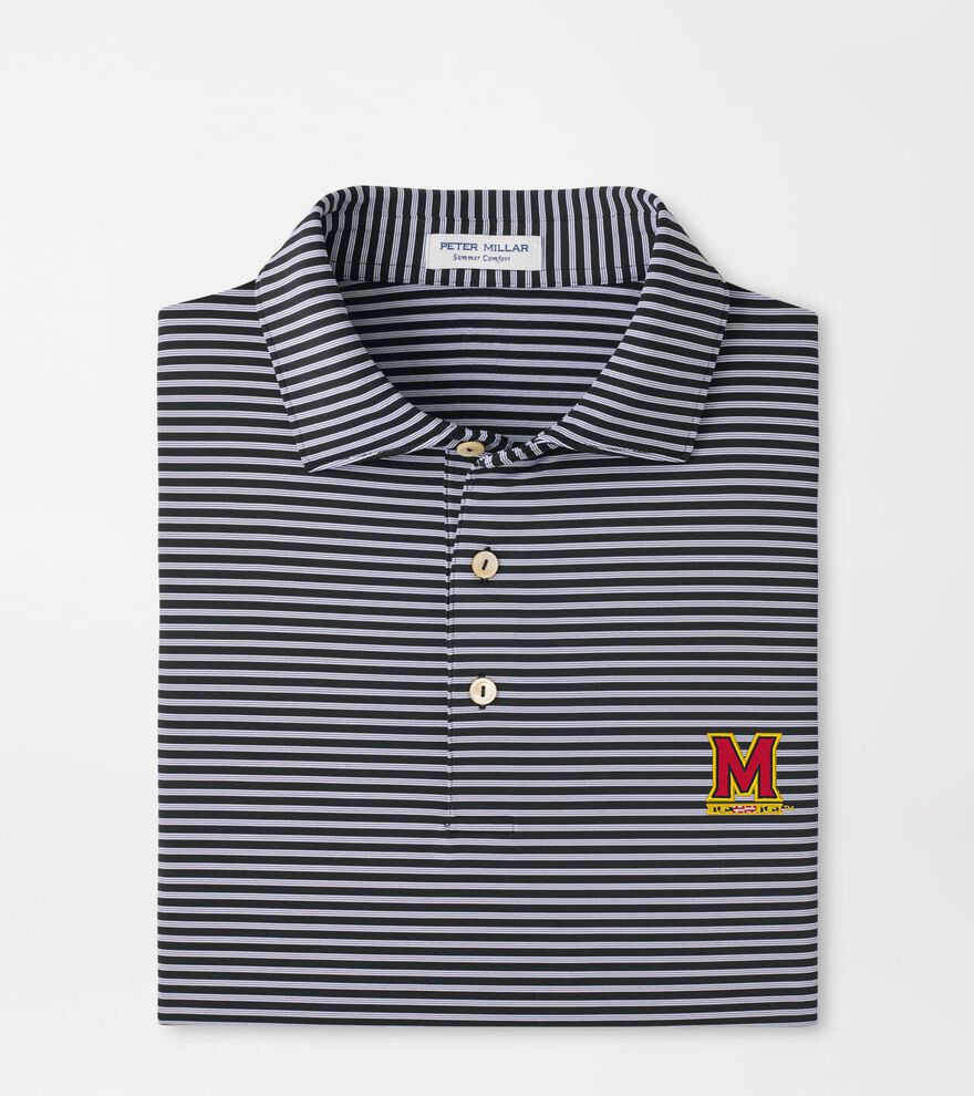 Maryland Tiebreaker Performance Jersey Stripe Polo