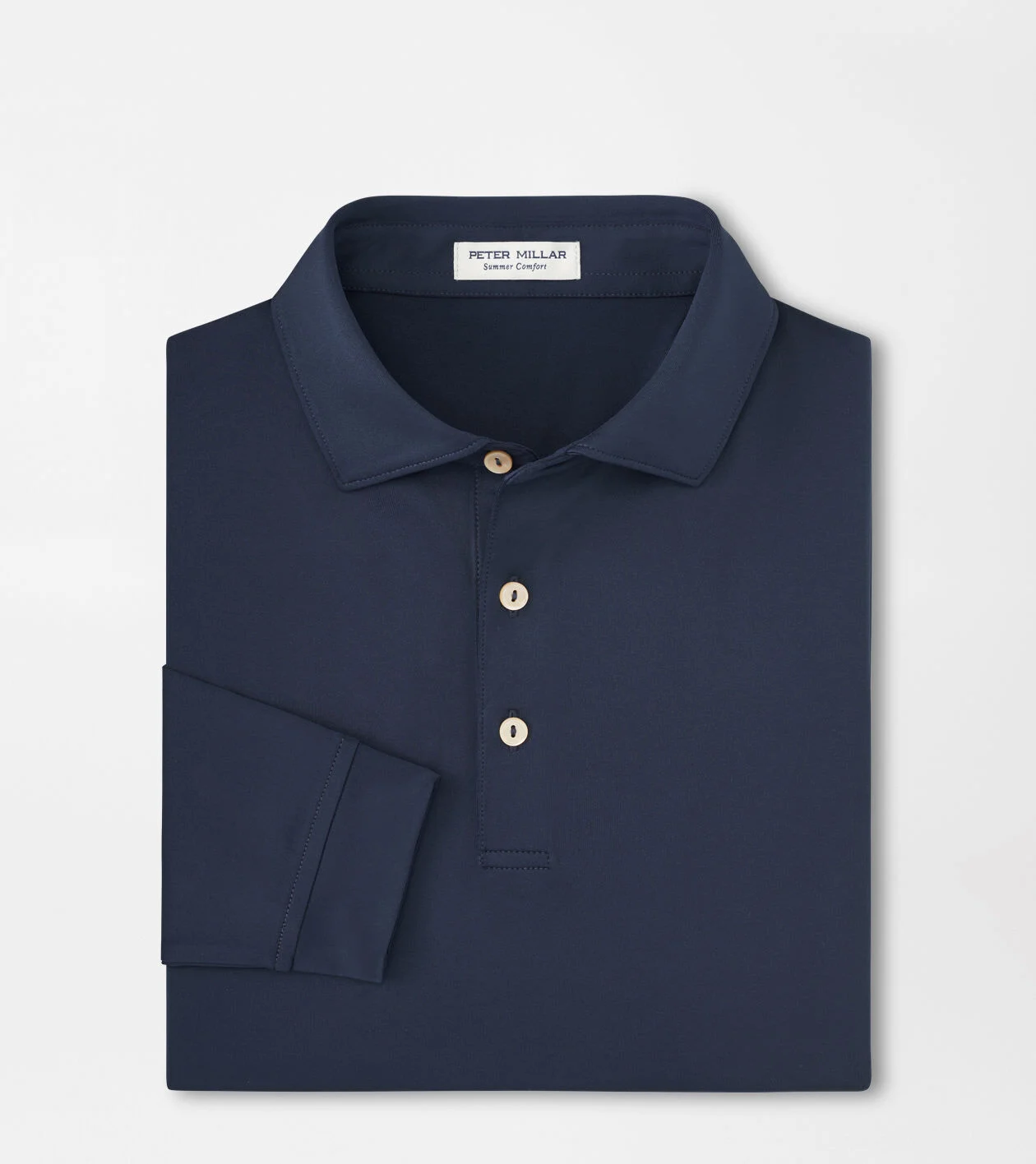 DIAMOND KNIT POLO NAVY – Huffer