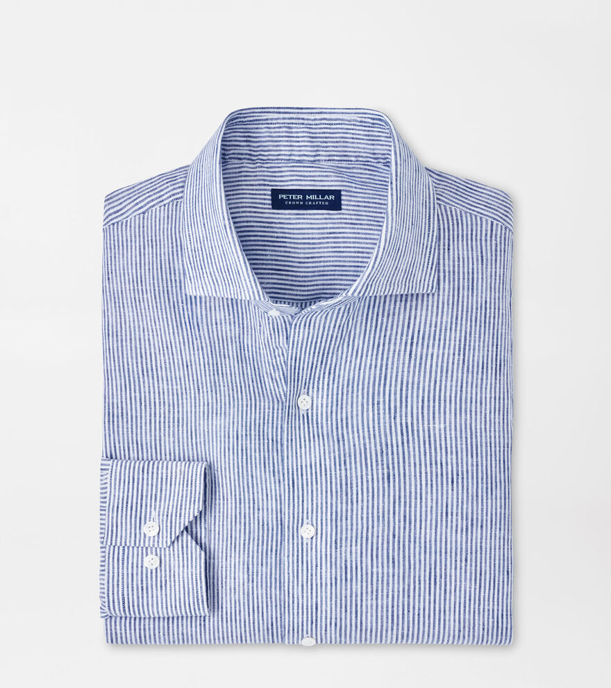 Astino Lino Stripe Sport Shirt image number 1
