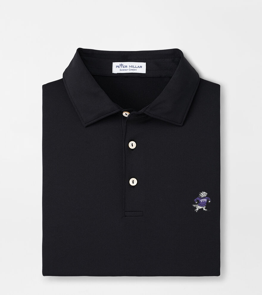 TCU Vault Solid Performance Jersey Polo (Sean Self Collar) image number 1