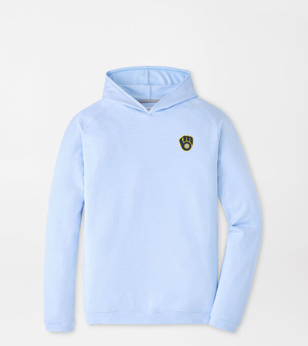Milwaukee Brewers Pine Sugar Stripe Performance Hoodie