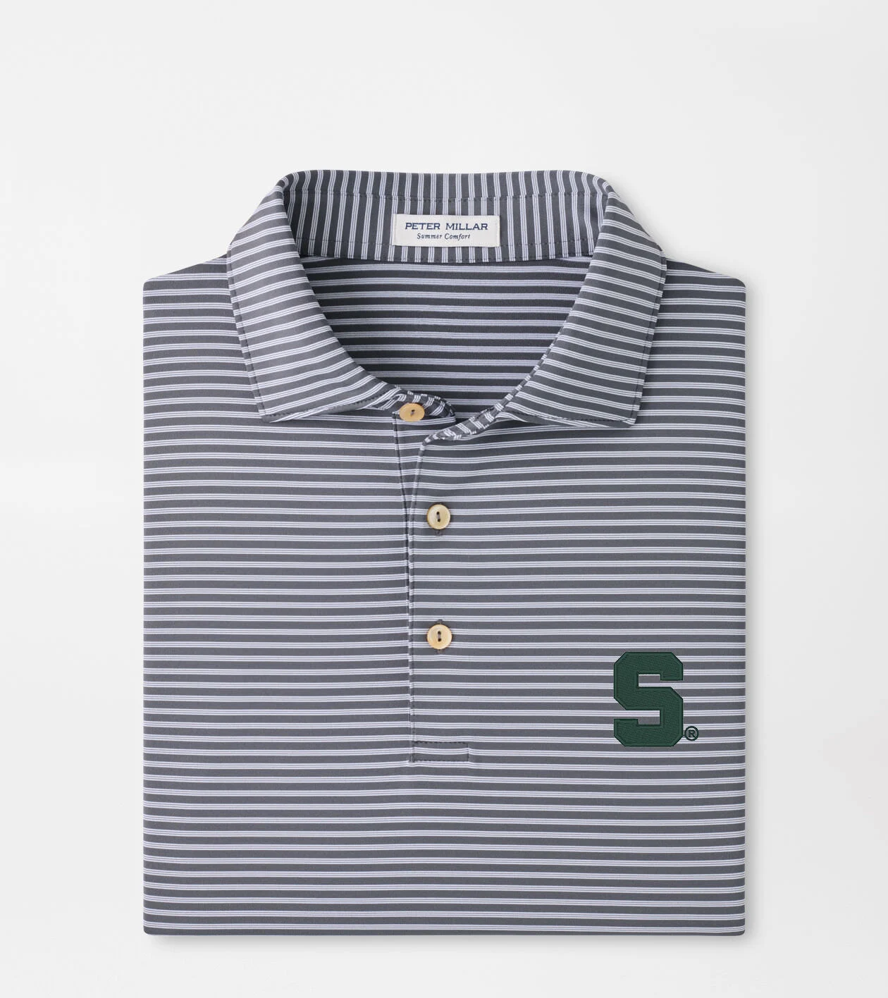 Michigan State Tiebreaker Performance Jersey Stripe Polo | Men's