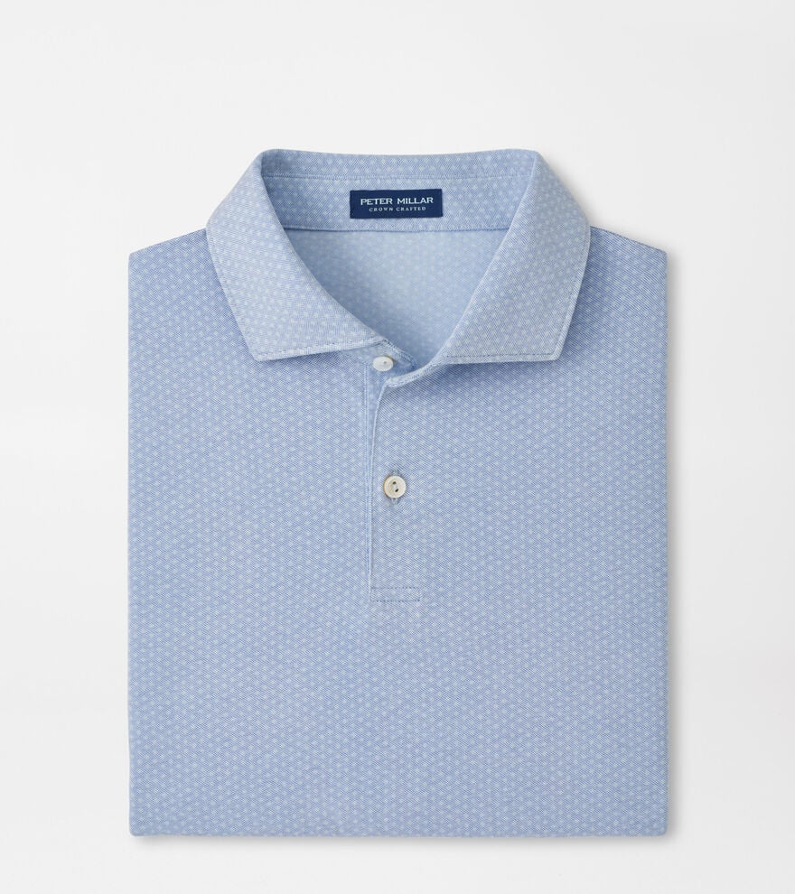 Albatross Diamond Cotton-Blend Piqu&eacute; Polo image number 1
