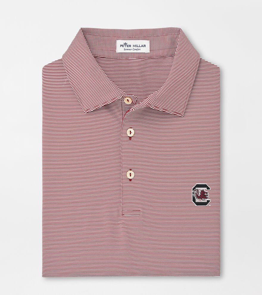 South Carolina Jubilee Stripe Performance Polo image number 1