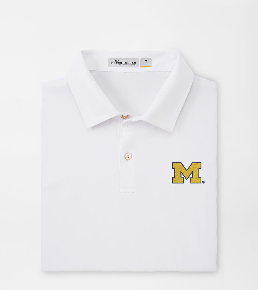 Michigan Featherweight Performance Mélange Polo image number 1