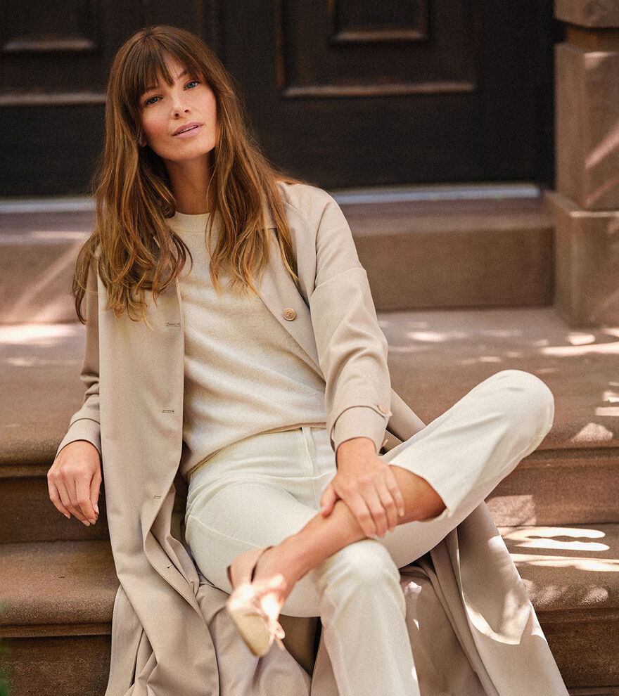 Brigitte Stretch Twill Trench Coat image number 8