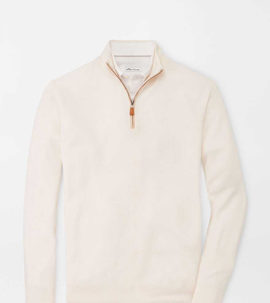 Crown Soft Honeycomb Quarter-Zip Sweater image number 1