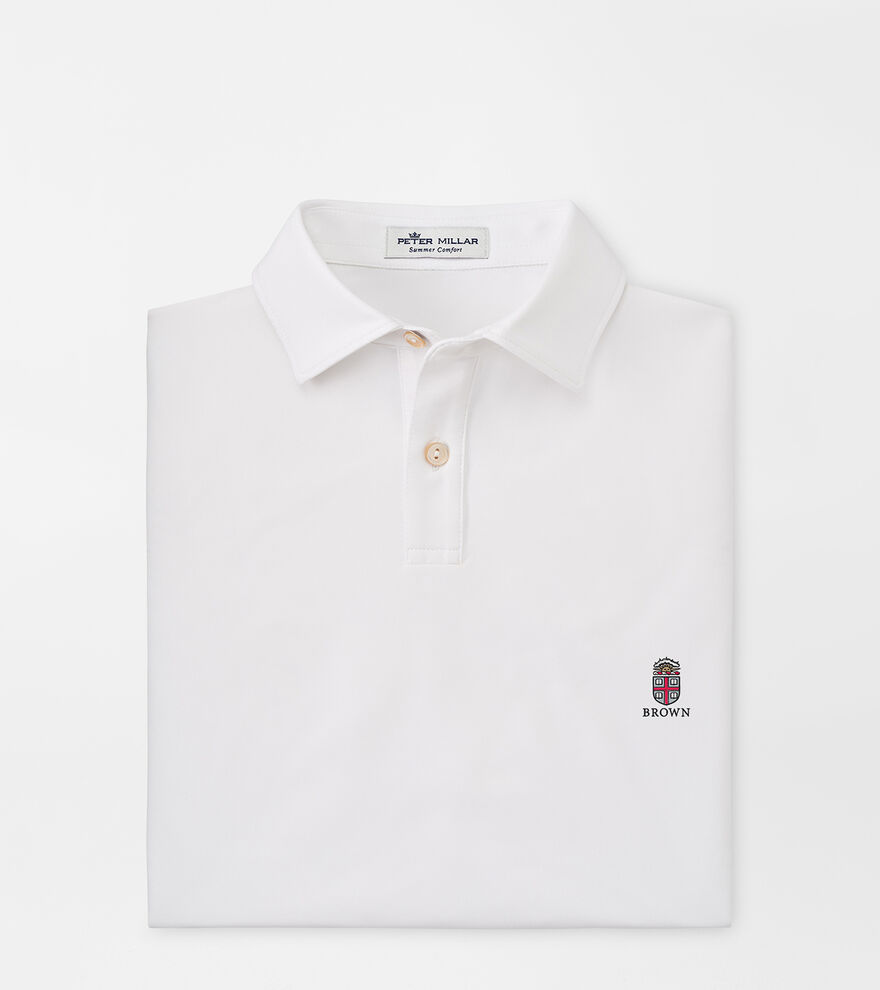 Brown University Youth Solid Performance Jersey Polo image number 1