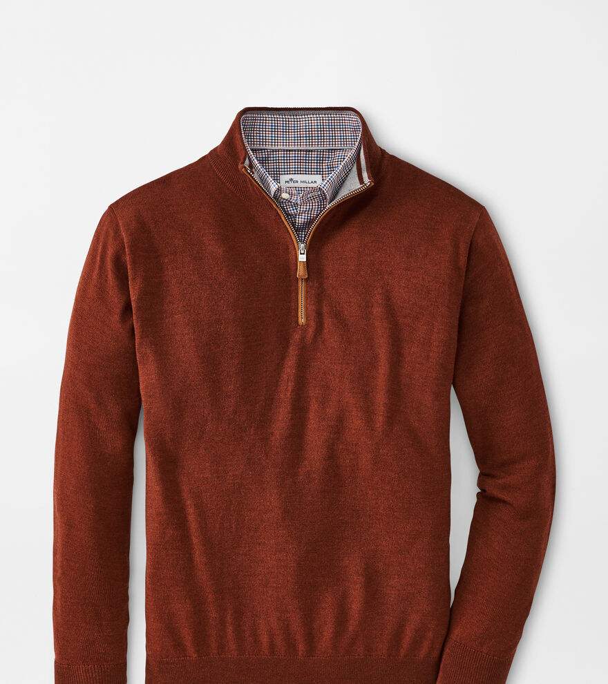 Crown Soft Suede Trim Quarter-Zip image number 1