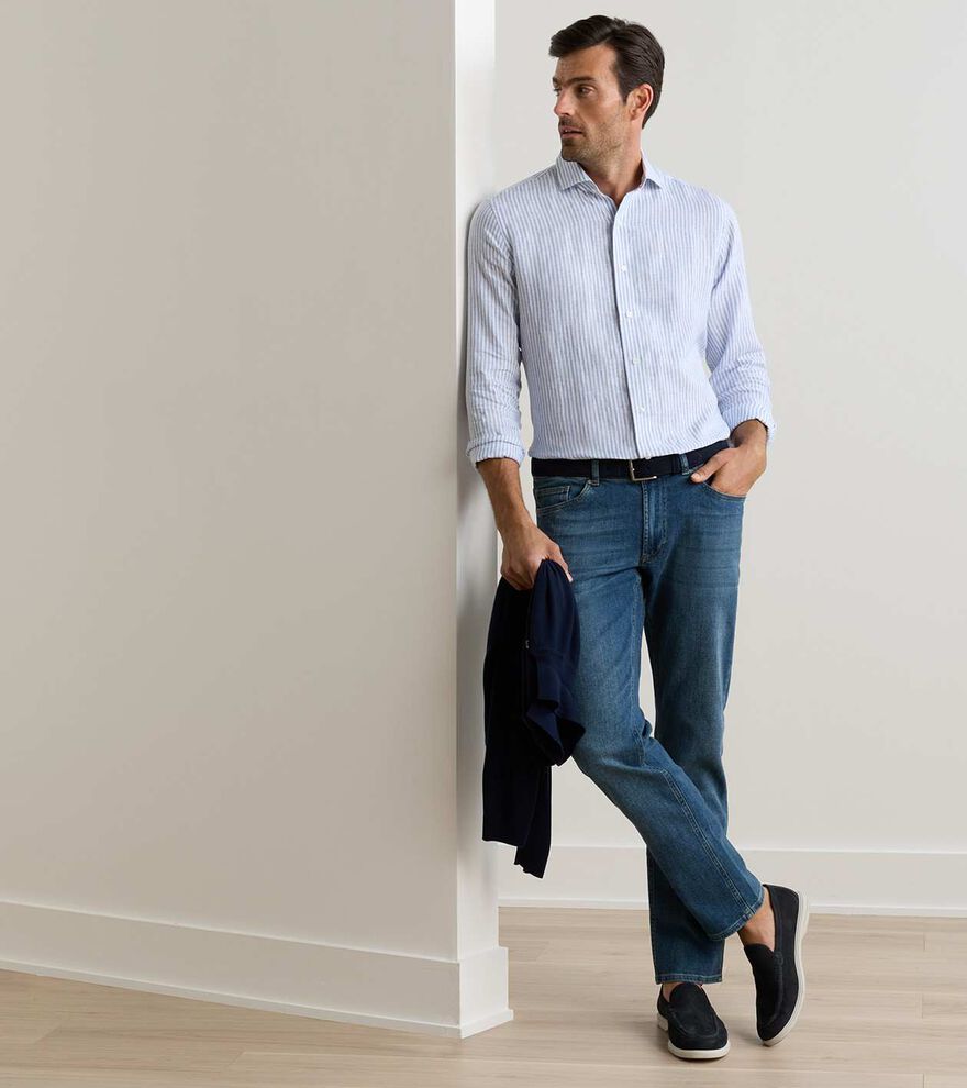 Vintage Washed Five-Pocket Denim image number 2