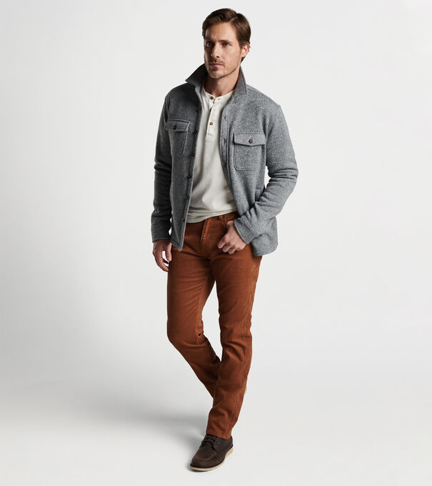 Crown Sweater Fleece Shirt Jacket